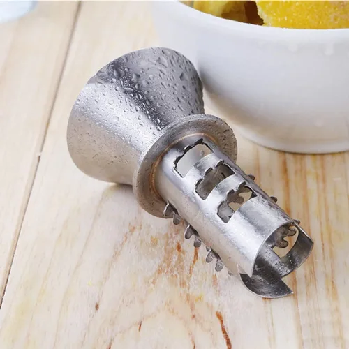 Miniatura 5 de Best Utensils Exprimidor manual de limón de acero inoxidable, exprimidor de cítricos de mano de acero inoxidable 18/8 y vertedor de limón (1)