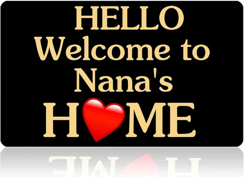Miniatura 9 de Tapete personalizado de bienvenida para el hogar familiar, tapete personalizado para interiores y exteriores con tu entrada de texto para casa, C