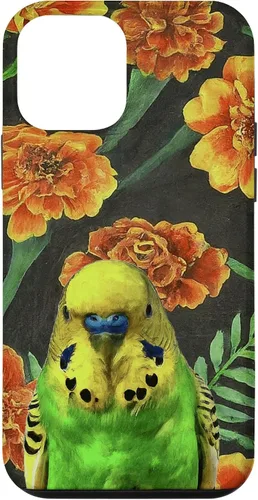 Miniatura 12 de iPhone 11 Budgie Orange Yellow Marigolds Vintage Flower Pattern Case