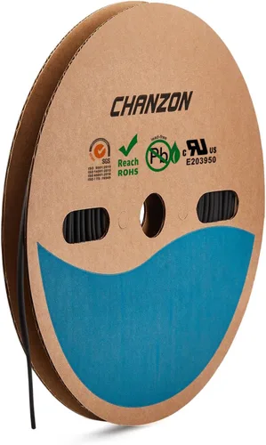 Miniatura 64 de CHANZON - Tubo termorretráctil de poliolefina de 2:1, relación 3/16" (5mm), rollo de 8 pies (2.5M de longitud total), funda transparente