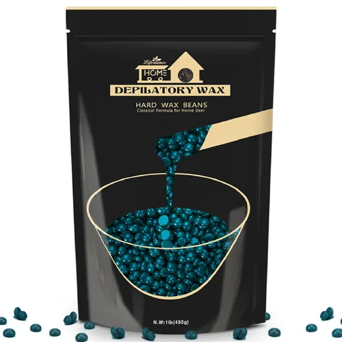 Lifestance - Perlas de cera dura, 1 lb, Jazmín, para piel sensible, para cara, cuerpo, piernas, depilación brasileña de bikini, perlas de cera para