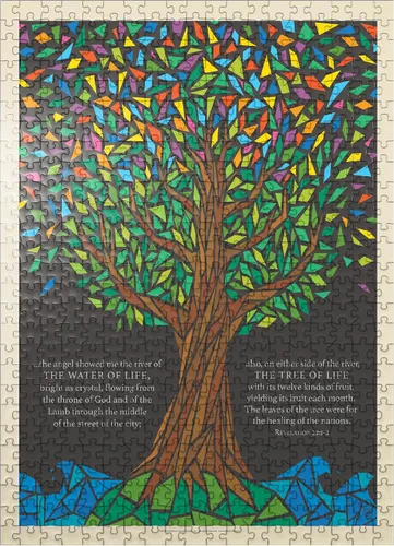 Miniatura 8 de MyPuzzle Árbol de la Vida, Póster Vintage – Rompecabezas de 100 piezas premium para adultos