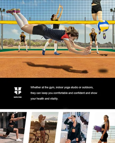 Miniatura 7 de 6 Pack 4+6+8 Spandex Biker Shorts for Women, Compression Volleyball Shorts for Workout High Waisted