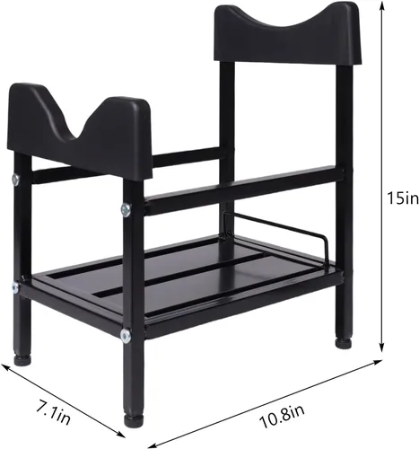 Miniatura 3 de Dispensador de jarra de agua de 5 galones con rueda, negro, FZ241125, metal y plástico, dispensador de agua, dispensador de bebidas por gravedad