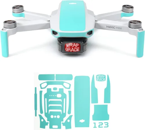 Miniatura 10 de Wrapgrade Skin compatible con DJI Mavic Mini Color decorativo Super Rojo