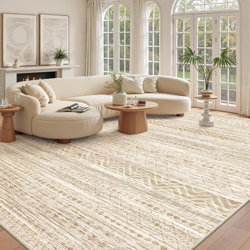 Miniatura 33 de Miukiki Alfombra marroquí lavable de 2 x 3 pies para sala de estar, antideslizante, plegable, grande y suave, para comedor y dormitorio
