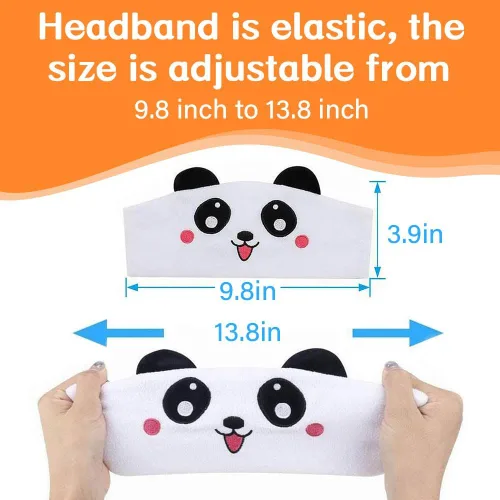 Miniatura 2 de Auriculares Inalámbricos para Niños, Auriculares Sobre la Oreja para Niños y Pequeños, con Altavoces Delgados y Diadema de Felpa Super Suave (Oso)