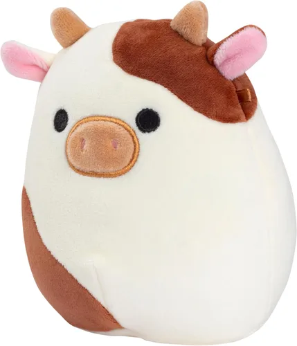 Miniatura 3 de Squishmallows Original de 5 Pulgadas Ronnie The Brown Cow - Peluche Pequeño Oficial de Jazwares - Juguete de Animal de Peluche Mini Coleccionable