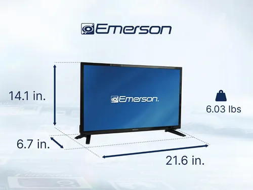 Miniatura 8 de Emerson ESTD-2400 Smart TV HD de 24 pulgadas con reproductor de DVD integrado, pantalla LED de 720p, transmisión Wi-Fi, entradas HDMI, USB y RCA