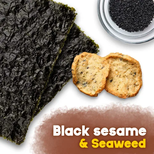 Miniatura 2 de [Officical MURGERBON] Bocadillo de pescado horneado con sabor a algas marinas (lavanda) y sésamo, 6.35 oz (180 g)