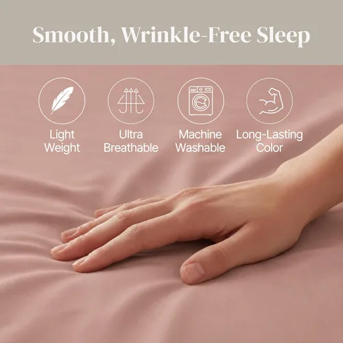 Miniatura 7 de Modern Threads Sábanas Sólidas de Microfibra Suave - Sábanas de Cama de Microfibra Lujosas - Incluye Sábana Plana, Sábana Ajustable con Bolsillos 07