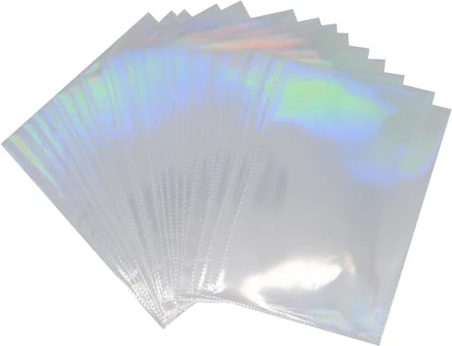 Miniatura 2 de 6 agujeros transparentes de PVC con holograma y bolsillos para archivar hojas sueltas, carpeta de documentos, protector de hojas de página de papel