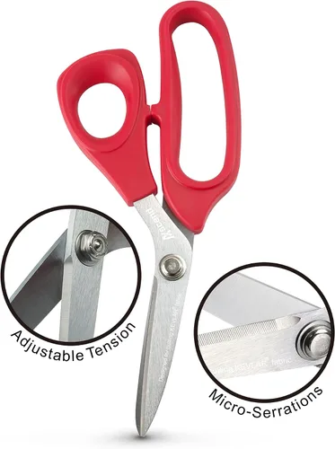 Miniatura 7 de Ascend Tools Tijeras de acero al carbono de 8 pulgadas - Kevlar, Dyneema, Vectran, Spectra, Technora, Nomex, Innegra, Dacron, fibra de vidrio, fibra