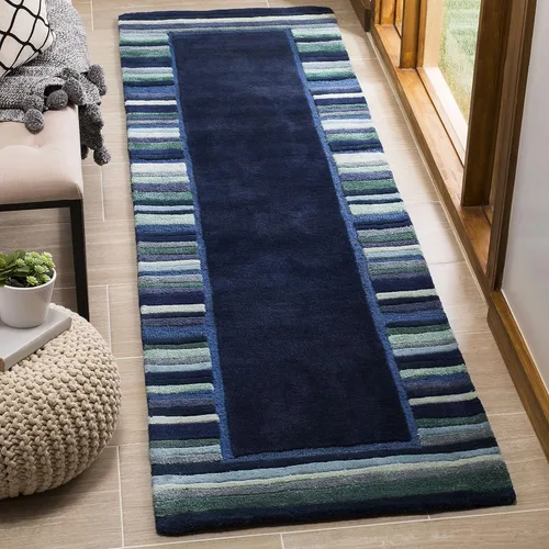 Miniatura 17 de Martha Stewart x SAFAVIEH - Colección de alfombras de área, 2 pies 3 pulgadas x 8 pies, color verde renacuajo, lana y viscosa hechas a mano, ideal
