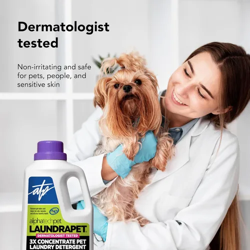Miniatura 7 de LaundraPet - Detergente para ropa de alta calidad 3X Strength con limpiador enzimático, 64 onzas (96 lavados), eliminador de manchas y olores
