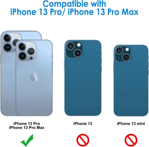 Miniatura 2 de JETech Protector de lente de cámara para iPhone 13 Pro Max de 6.7 pulgadas y iPhone 13 Pro de 6.1 pulgadas, vidrio templado 9H, transparente HD
