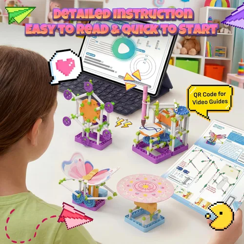 Miniatura 5 de SMILESSKIDDO Kit de ciencia para niñas de 5, 6, 7, 8, 10 años, juguetes STEM para niñas, ideas de regalo de cumpleaños para niñas, proyectos