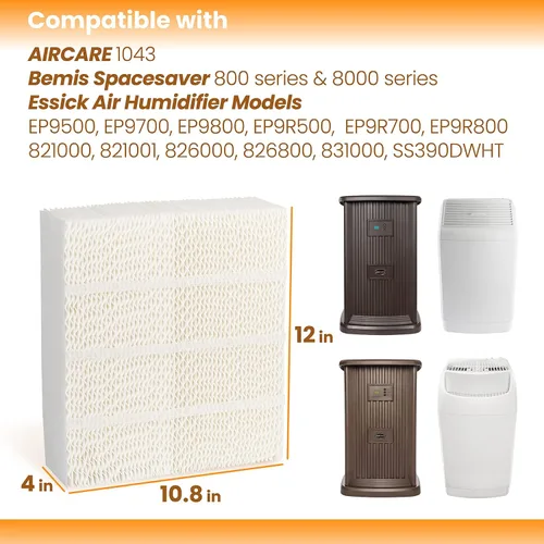 Miniatura 2 de Reemplazo del filtro del humidificador ANTOBLE 1043 para Essick Air AIRCARE EP9500 EP9700 EP9800 EP9R500 EP9R800 826000 831000 y Bemis Space Saver