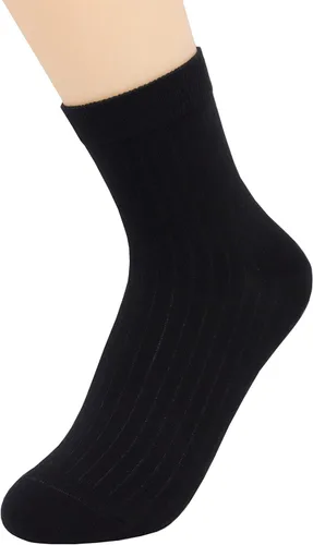 Miniatura 2 de YOSENDE Calcetines de algodón para mujer, calcetines clásicos de negocios, 5 pares, suaves y cómodos