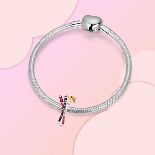 Miniatura 203 de Dije de girasol con diseño de estrella y luna y elefante para pulsera, collar de plata de ley 925, dijes de corazón de amor para mujer, regalo
