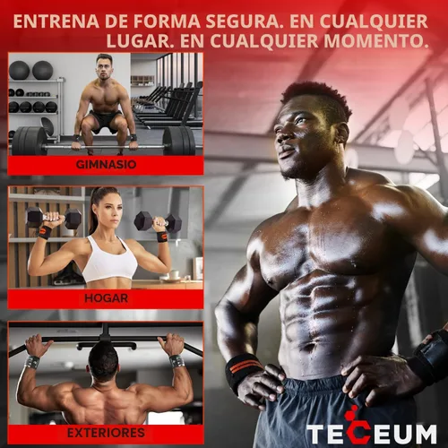 Miniatura 9 de TECEUM Weightlifting 18" & 12" Wrist Wraps with Thumb Loop – Heavy Duty Wrist Workout Braces for Men and Women – Ideal for Powerlifting, Strength