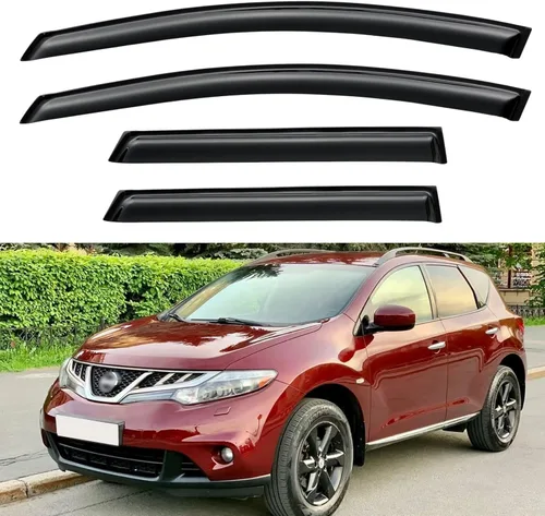 Miniatura 14 de YQAUTEC Viseras de Ventana Protectores de Lluvia para Honda Civic 2022 2023 2024 2025 2026, Deflectores de Viento de Ventilación de Ventana Fuera