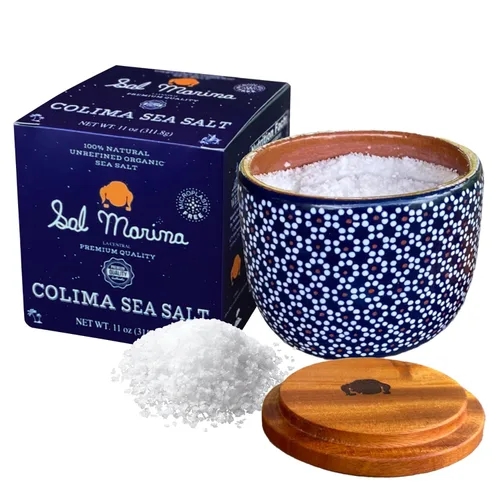Miniatura 14 de SAL MARINA - Recipiente de cerámica de 12 onzas, para sal o especias, decoración de cocina, tarros de cerámica hechos a mano con tapas de sellado