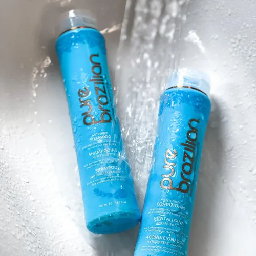 Miniatura 5 de PURE BRAZILIAN Acondicionador diario antiencrespamiento con queratina y acai, complejo suavizante y fortalecedor para cabello más brillante sin