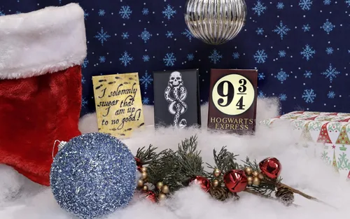 Miniatura 5 de Ata-Boy Paquete de Navidad con imán de Harry Potter, imán de juramento solemne