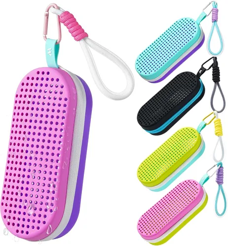 Miniatura 11 de Mgsarbny - Funda protectora de silicona para gafas de natación, con orificio de drenaje para gafas