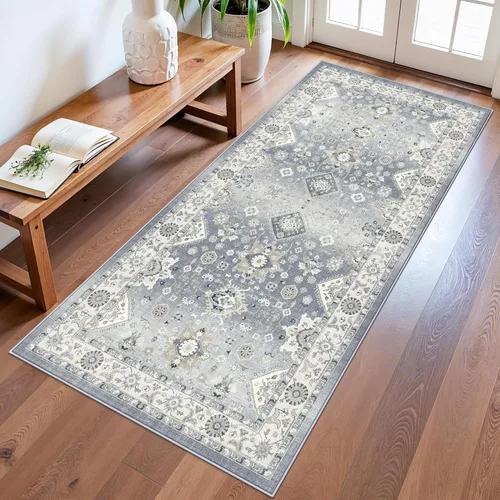 Miniatura 77 de HY HAO YUN LAI Alfombras antideslizantes para pasillos, alfombra lavable para pasillo, alfombra larga ultra suave para cocina, alfombras de acento