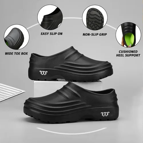 Miniatura 6 de Armadillo Chef Shoes for Men - Slip Resistant, Lightweight & Waterproof Garden Clogs for Women, Ideal Work Shoes for Kitchens
