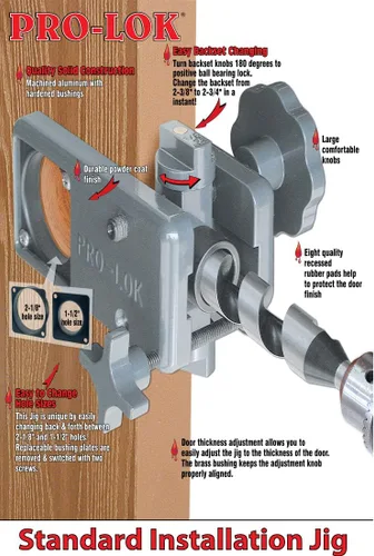 Miniatura 13 de Kit de instalación de cerradura de puerta Pro-Lok (INJIG-KJ)