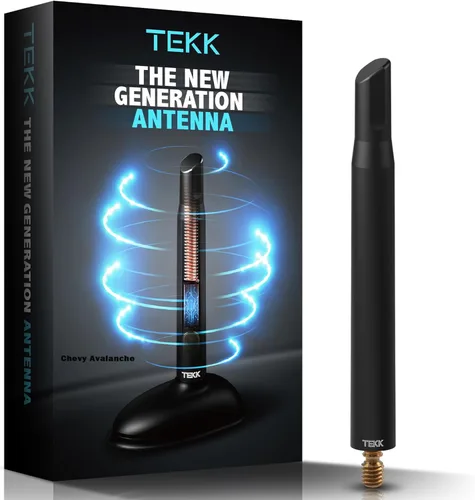 Miniatura 39 de Tekk - Antena corta para auto, diseñada para una recepción optimizada de FM/AM, 4.8 pulgadas