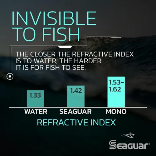 Miniatura 5 de Seaguar Red Label Línea de Pesca para Carnadas Potentes y Aplicaciones de Servicio Pesado, Agua Dulce, 100% Fluorocarbono, Transparente, Múltiples