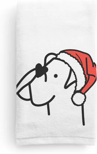 Miniatura 9 de Inkopious Santa Hat Airedale Terrier - Toalla de mano decorativa - Decoración navideña para el hogar