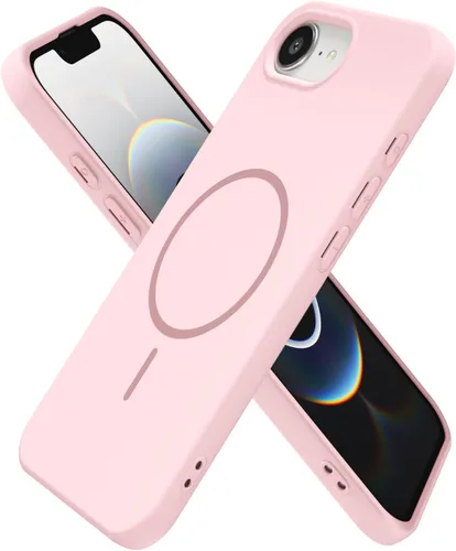 Miniatura 34 de oakxco Funda de silicona Mag Safe para iPhone 17 Pro Max, funda magnética delgada y fina compatible con carga inalámbrica MagSafe, bonita funda Negro