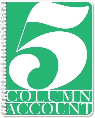 Miniatura 17 de BookFactory Libro de contabilidad de 2 columnas/libro de cuentas/libro de contabilidad/cuaderno (libro columnar de dos columnas) – tapa dura