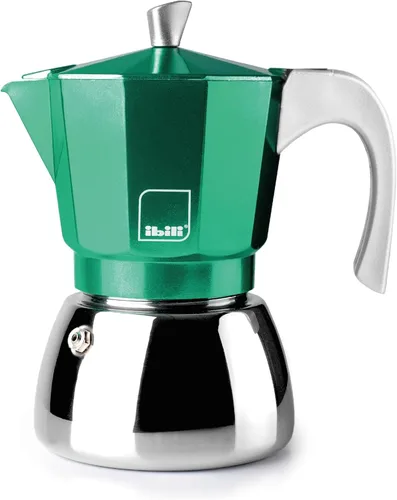 Miniatura 8 de IBILI - Máquina de café Elba Café, 3 tazas, 5.1 fl oz, aluminio fundido, base de acero inoxidable, con reductor para 2 tazas, apto para inducción