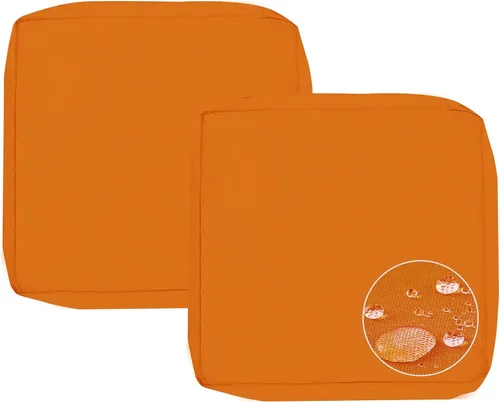 Miniatura 42 de Sqodok - Fundas para cojines de patio de 18 x 18, fundas impermeables para cojines de exterior de repuesto, 2 unidades, fundas para asientos