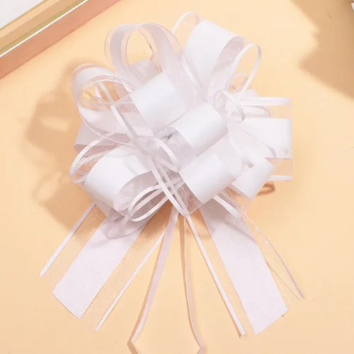 Miniatura 11 de GAKA 10 lazos rojos, lazos grandes de 6 pulgadas para envolver regalos o cestas de flores, Navidad, día de San Valentín, varias decoraciones