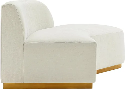 Miniatura 16 de Manhattan Comfort Daria - Sofá modular contemporáneo de 2 piezas en tapicería de lino, sofá de sala de estar de 132 pulgadas con marco de madera