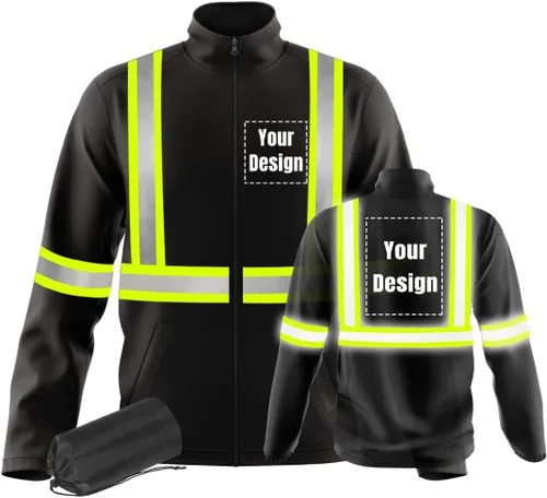 Miniatura 11 de Chaquetas de seguridad ligeras y finas de trabajo reflectantes de alta visibilidad para requisitos particulares su logotipo