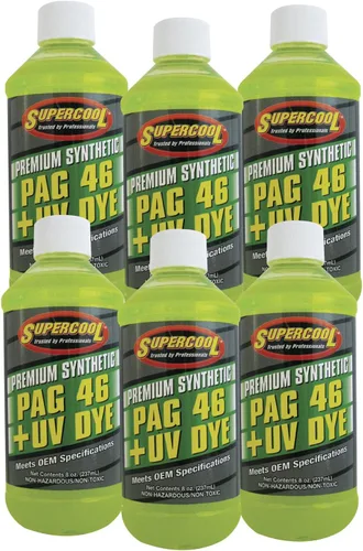Miniatura 2 de TSI Supercool P46-8D Aceite PAG 46 Viscosidad con Tinte UV 8 onzas 1-Pack