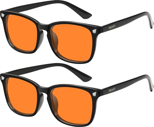 Miniatura 9 de Lentes con bloqueo de luz azul 98.6% para computadora y juegos, anti rayos azules dañinos para un mejor sueño, lentes ámbar antifatiga y fatiga