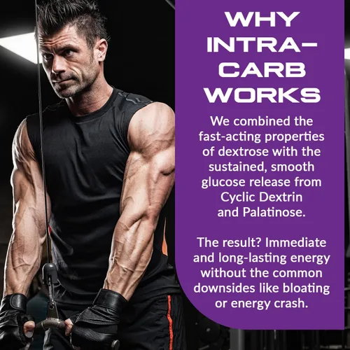 Miniatura 7 de Granite Intra Carb Powder, sin sabor, mezcla de carbohidratos de alto rendimiento con dextrina en racimo, palatinosa y dextrosa, apoya la energía