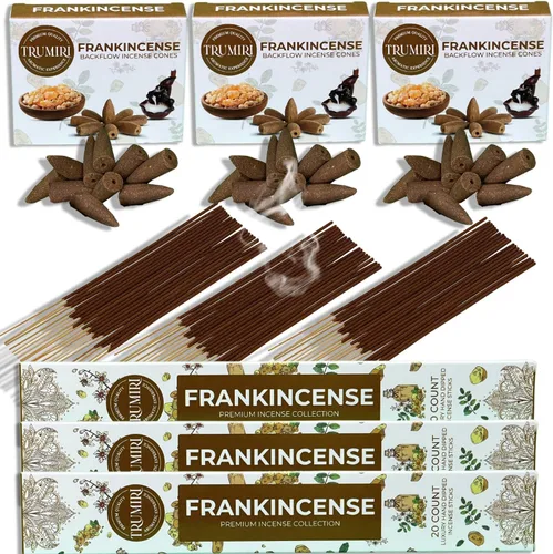 Miniatura 40 de Dragons Blood - Varillas de incienso y conos de reflujo para cascada, 60 varillas + 30 conos, paquete combinado de incienso en cascada Sangre