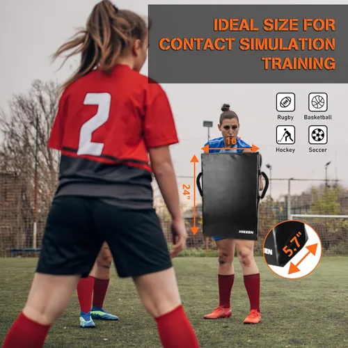 Miniatura 6 de Hikeen Almohadilla de Bloqueo de Fútbol Equipo de Entrenamiento Espuma Más Densa y Suave Almohadillas de Pateo para Fútbol, Baloncesto, Hockey