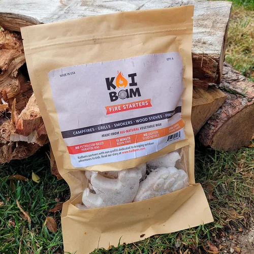 Miniatura 6 de Divertidos iniciadores de fuego para acampar - Formas temáticas de campamento, no tóxicas, veganas, sostenibles, tiempo de combustión de 15 minutos
