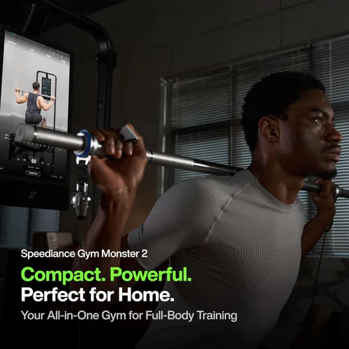Miniatura 2 de Speediance Gimnasio en casa, máquina Smith multifuncional inteligente alimentada por IA para entrenamiento de fuerza de cuerpo completo